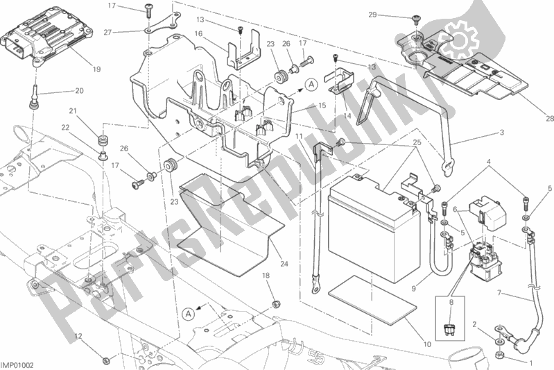 Wszystkie części do Uchwyt Baterii Ducati Scrambler Sixty2 Thailand 400 2017